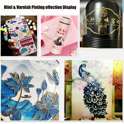 Flat Panel UV Printer XP600 Printhead Mobile Phone Case Wine Bottle Crystal Label Gift Box Pvc Acrylic Inkjet Printer
