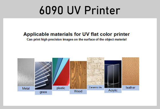 60cmx90cm Epson Xp600 TX800 Heads Uv Flatbed Printer Sign Gift Box Tile Wine Bottle Crystal Label Advertising Printing