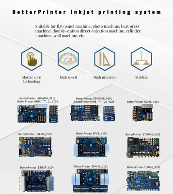 UV printer Better Printer TX600 printer board Printing Machinery Parts 4 Head for White ink pyrography Printer