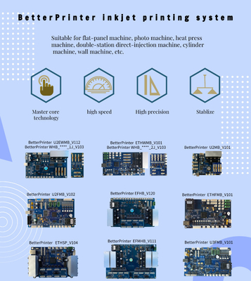 Printer board kit TX600 inkjet board white ink pyrography Printer for advertising photo textile UV flat panel printer