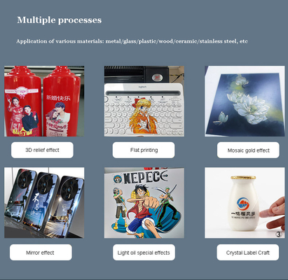 High Speed Cylindrical Printer G5i Inkjet Board UV Printer System Wine Bottle Can Crystal Label Ceramic Printing Machine