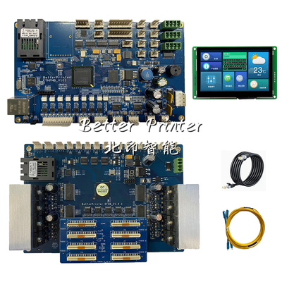 Printer Inkjet Board TX800 UV Flat Cylinder Wine Bottle Pattern Printer White Ink Pyrography Printer Control System